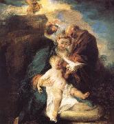 Jean antoine Watteau The rest in the flight to Egypt USA oil painting artist